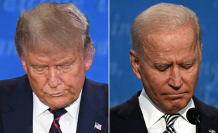 Donald Trump et Joe Biden lors du premier débat, le 29 septembre 2020.
