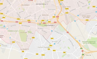 L'endroit où s'est produit l'accident.