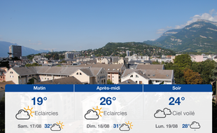 Météo Chambéry: Prévisions du vendredi 16 août 2019
