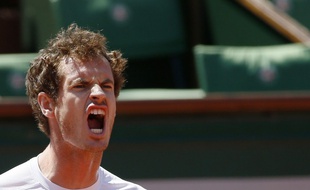 Andy Murray lors de sa défaite contre Djokovic en demi-finale de Roland-Garros, le 6 juin 2015.