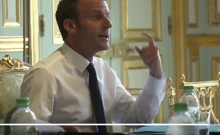 Emmanuel Macron à l'Elysée.