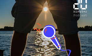 Illustration d'une personne en bermuda au soleil