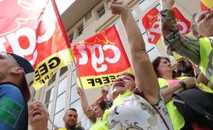 Une centaine de «gilets jaunes» a rejoint la manifestation de soutien aux salariés de General Electric à Belfort, menacés par un plan social.