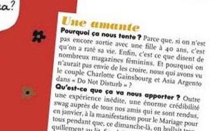 L'article de ELLE propose aux lectrices de prendre une amante pour "la crédibilité swag"