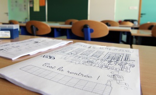 Illustration d'une rentrée des classes dans une école, ici à Rennes.