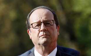 Le président François Hollande, le 9 septembre 2014 dans les jardins de l'Elysée