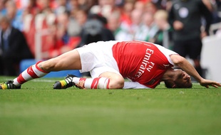 Mathieu Debuchy face à Manchester City, le 13 septembre 2014