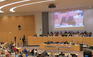 L'hémicycle du conseil régional des Hauts-de-France.