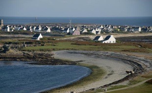 Une vue de l'Ile de Sein, le 11 octobre 2006