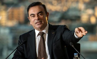 Le PDG de Nissan, Carlos Ghosn, le 19 décembre 2014 au siège du groupe automobile, à Yokohama