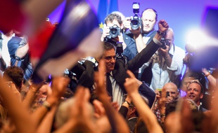 François Fillon lors de son meeting à Toulouse, le 13 avril 2017.