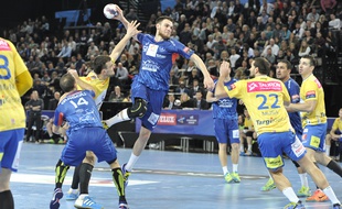 Borut Mackovsek, ici à l'aller face à Kielce, a réalisé un grand match contre Toulouse, mercredi.