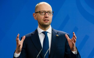Le Premier ministre ukrainien Arseniy Yatsenyuk, le 23 octobre 2015, à Berlin