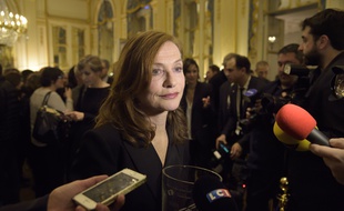 Isabelle Hupert le 16 janvier 2017 au ministère de la Culture à Paris.