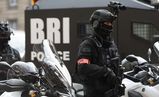 Un policier de la BRI, brigade de recherche et d'intervention. (Illustration)