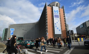 Le bâtiment de la Commission européenne à Bruxelles, le 21 mars 2017.