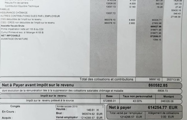 Salaire Total Psg Football : Le bulletin de paie de Keylor Navas (PSG) qui circule sur
