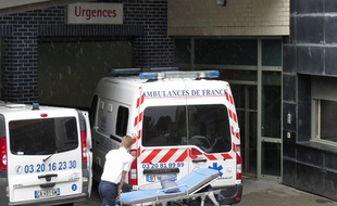 Entrée des urgences de l'hôpital Saint Vincent de Paul à Lille