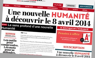 Capture d'écran du site Internet du journal «L'Humanité».