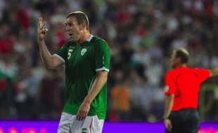 Le joueur de l'équipe d'Irlande Richard Dunne, à Sofia, le 06 juin 2009.