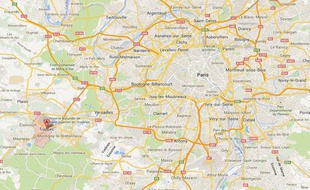 Google Map de Trappes (Yvelines).