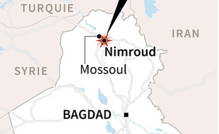 Localisation du site de Nimroud, en Irak