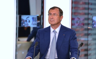 Martin Bouygues sur le plateau de LCI, La chaîne d'information en continu dont il est propriétaire