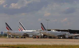 Les avions d'Air France à Orly le 9 juin 2020