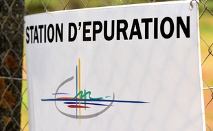Une station d'épuration dans le village de Saint-Maurice (Isère). (illustration)