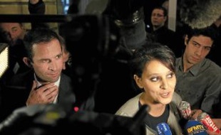 Najat Vallaud-Belkacem, ici à côté de Benoît Hamon, pourrait intégrer le gouvernement.