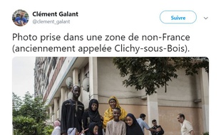 La photo d'une famille de Clichy-sous-Bois, partagée sur Twitter par un responsable de Génération identitaire.