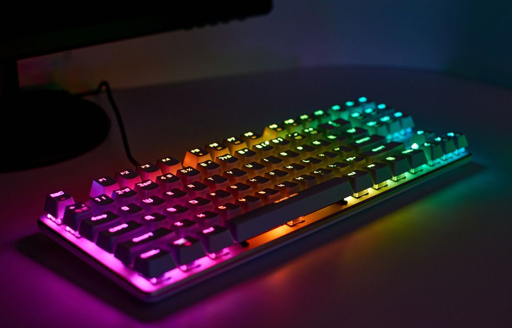 Clavier de jeu plat avec éclairage RGB