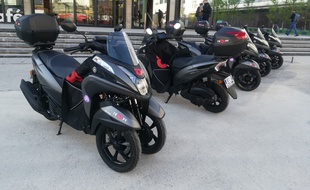 Les scooters sont disponibles dans les "zones Troopy" 24/24.