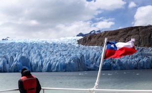 Le glacier millénaire Grey, au sud du Chili.