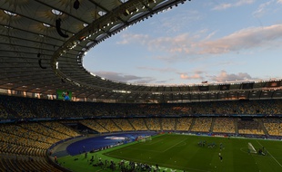 Le stade olympique de Kiev, ici en mai à la veille de la finale de Ligue des champions entre le Real Madrid et Liverpool.