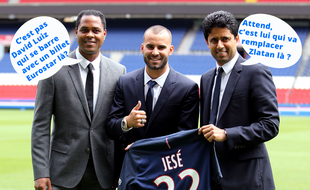Nasser Al-Khelaifi et Patrick Kluivert pour le mercato du PSG