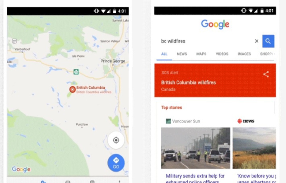 Situations de crise Google lance un nouveau service «SOS Alerts»