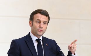 Emmanuel Macron, le 13 janvier 2021 à l'Elysée.
