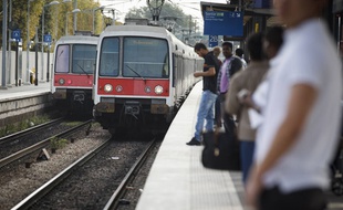 Illustration de mesure de ponctualité sur le RER.