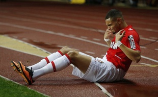 Le latéral gauche de l'AS Monaco Laywin Kurzawa, le 30 novembre 2013, à Louis-II.