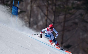 Un skieur aux JO de Pyeongchang