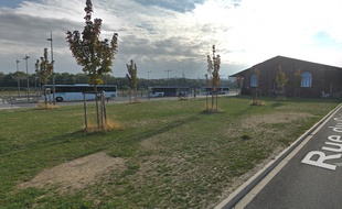 Le dépôt d'autobus à Cambrai.