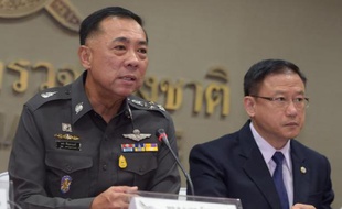 Conférence de presse à Bangkok, le 2 juin 2015, sur la politique thaïlandaise contre le trafic de migrants