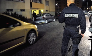 Un policier dans un quartier de Strasbourg (illustration).