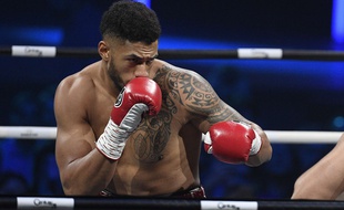 Tony Yoka lors de son combat en mars 2018.