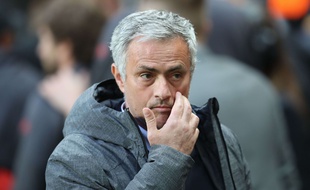 José Mourinho lors de la finale de la Ligue Europa entre Manchester United et l'Ajax Amsterdam (2-0), le 24 mai 2017.