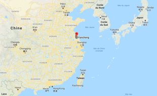 Image d'illustration de la zone dans laquelle a eu lieu l'explosion, à Yancheng, dans l'est du pays.