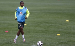 Robinho lors d'un entraînement avec le Brésil avant la Copa America, le 2 juin 2015.