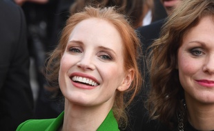 L'actrice Jessica Chastain au 70e Festival de Cannes