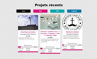 Lancée il y a dix jours, la plateforme héberge pour l'heure trois projets.